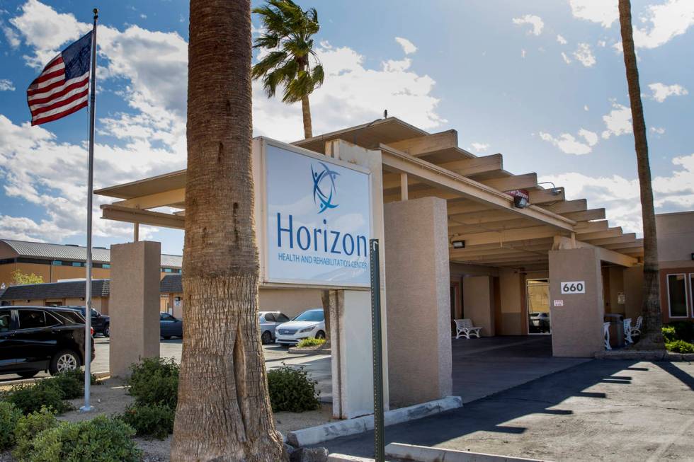 Exterior of the Horizon Health and Rehab which has 38 coronavirus cases involving 14 residents ...