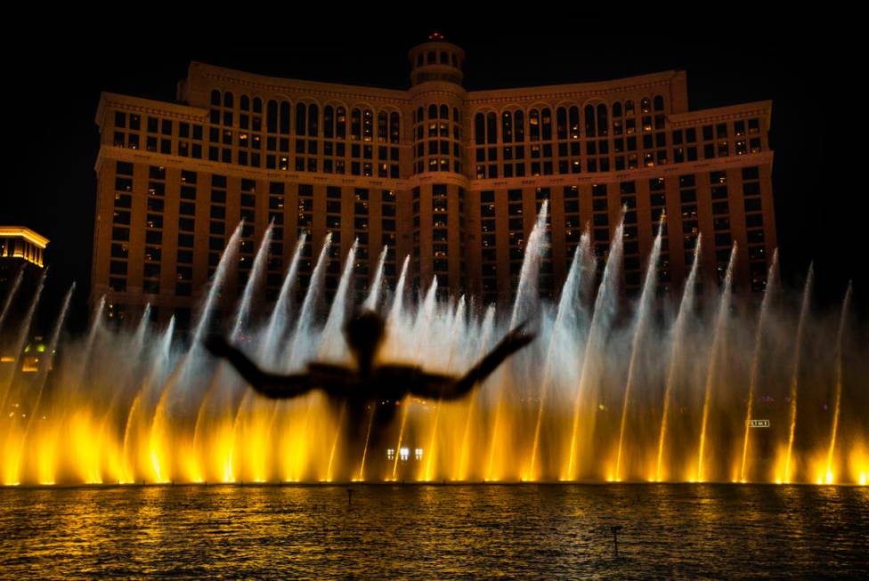 The king emerges during the debut of the new water show based on "Game of Thrones" at ...