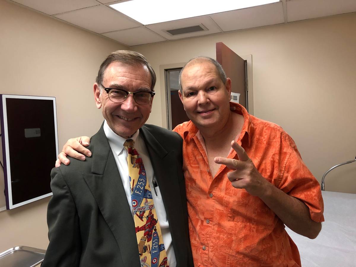 Dr. Nicholas Vogelzang, left, and John Graff (courtesy of John Graff)