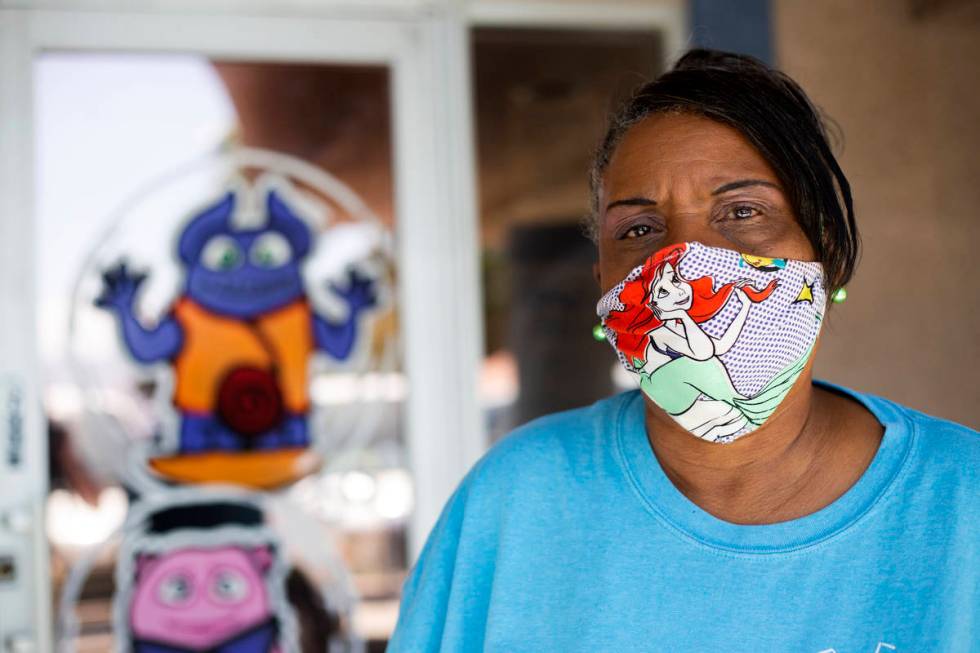 Kim Morgan-Smith stands in front of Watch Me Grow, the day care center where she works, on Frid ...