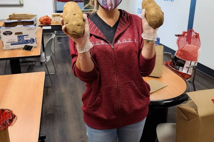 Findlay Volkswagen Henderson Marketing Director Marcy Colletti is seen at the dealership pantry ...