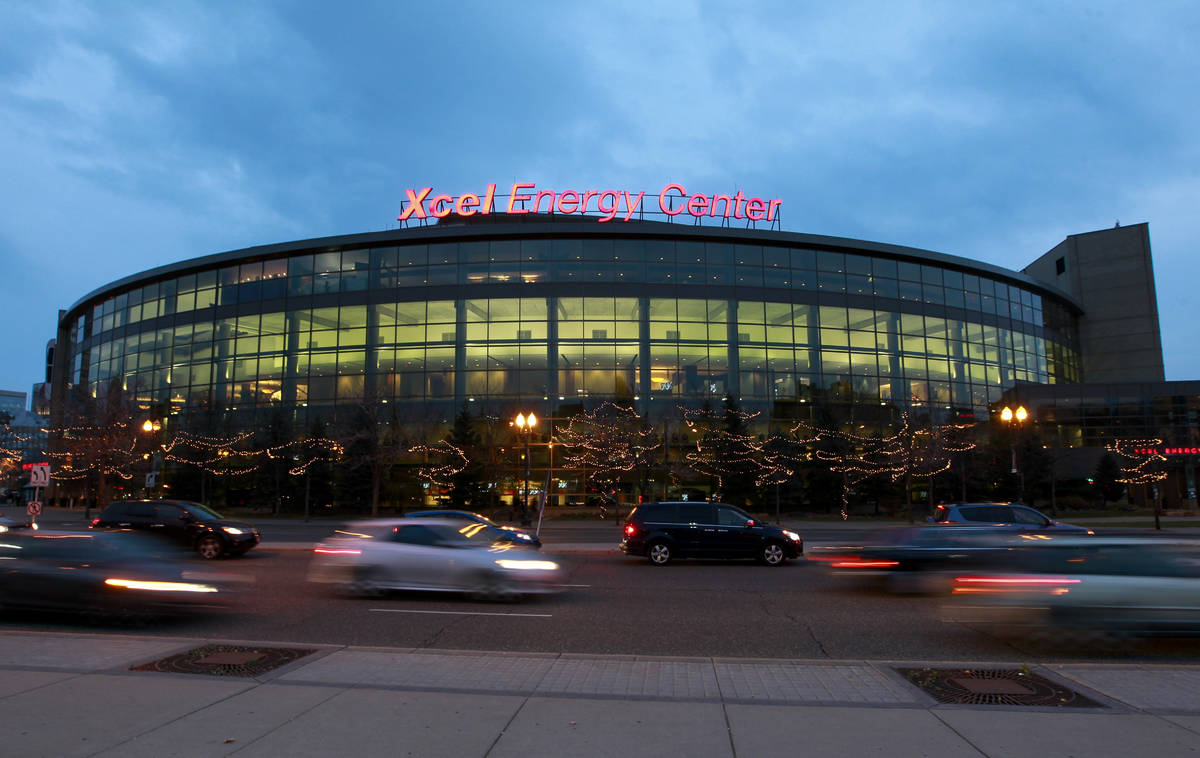 Xcel Energy Center in St. Paul, Minn. Nov. 17, 2016, (AP Photo/Paul Battaglia, File)