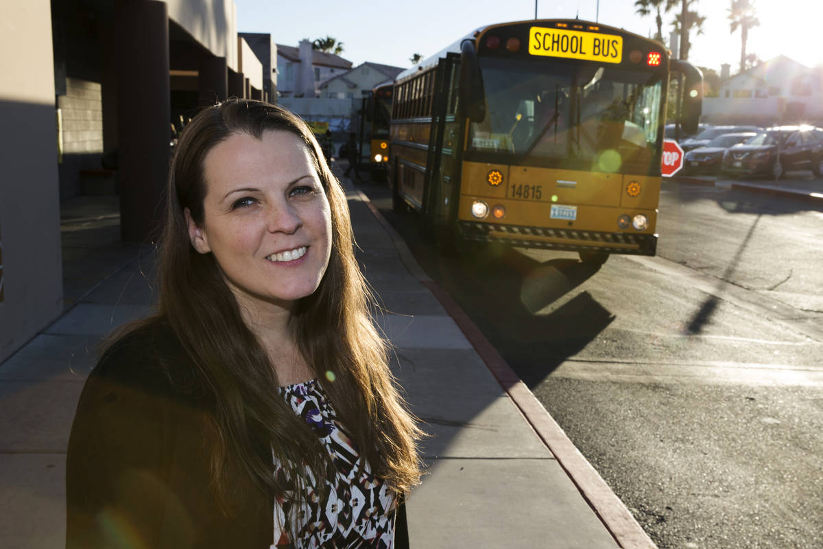 Clark County School District Board of Trustees member Lola Brooks at Piggott Elementary School ...