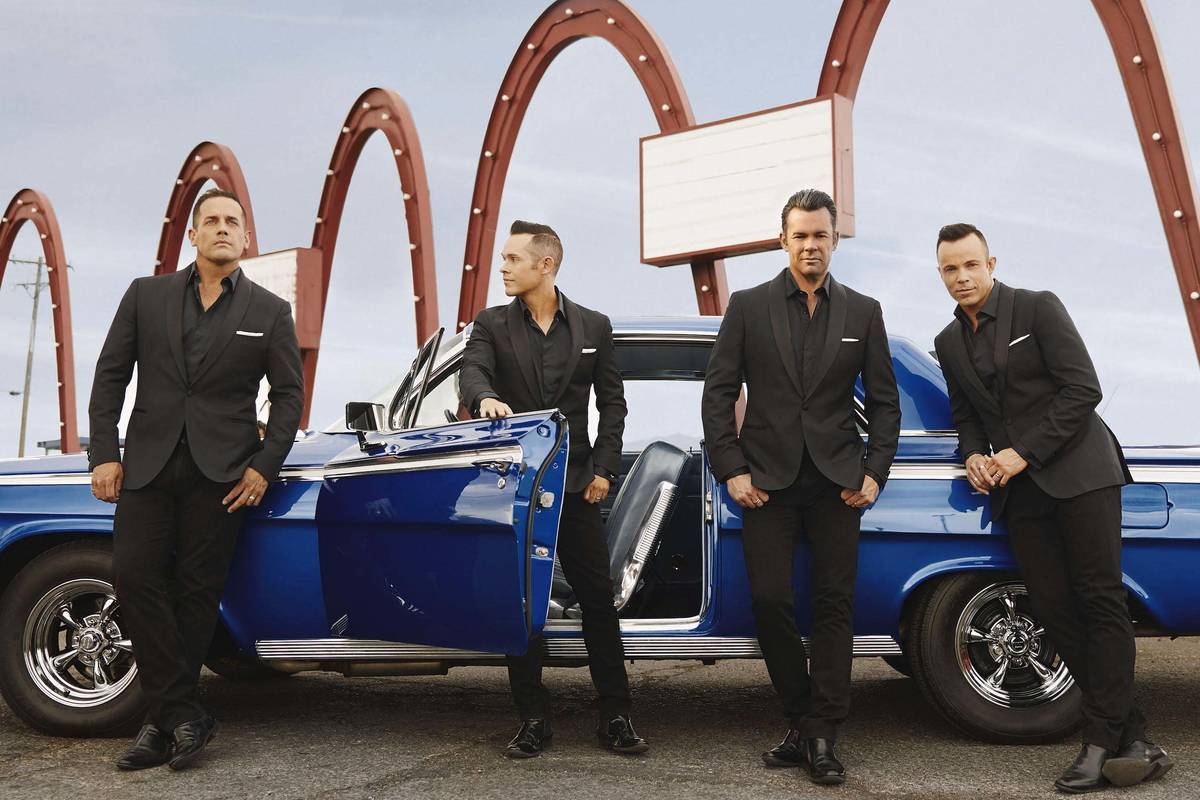 A promotional shot of Human Nature, celebrating their 10th anniversary as headliners on the Str ...