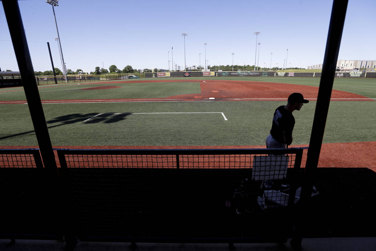 Marshall Rich leaves the field following a workout at Grand Park, Friday, June 12, 2020, in Wes ...