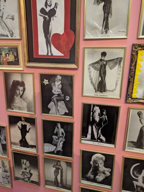 A look at the exhibit space at the Burlesque Hall of Fame, which celebrates its reopening on Ap ...