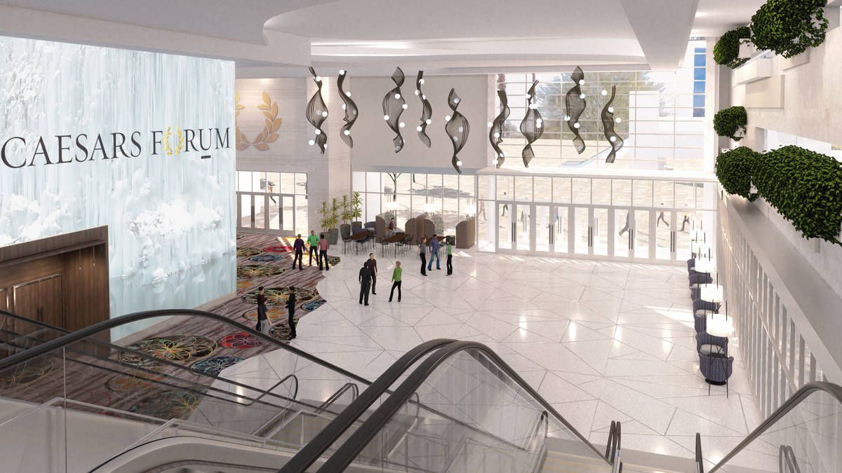 Caesars Forum (Renderings Courtesy of Caesars Entertainment Corp.)