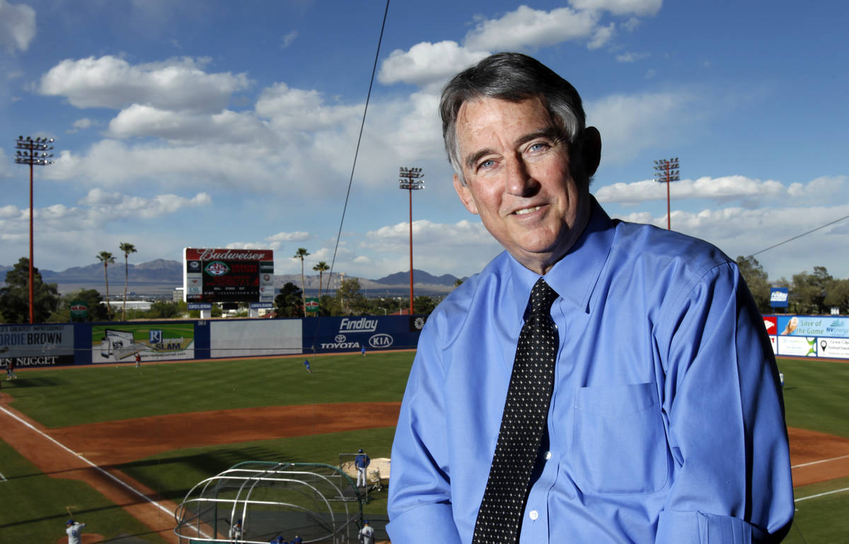 Branch Rickey, Pacific Coast League President, poses for a portrait at Cashman Field in Las Veg ...