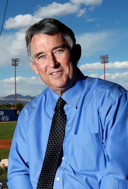 Branch Rickey III, Pacific Coast League President, poses for a portrait at Cashman Field in Las ...