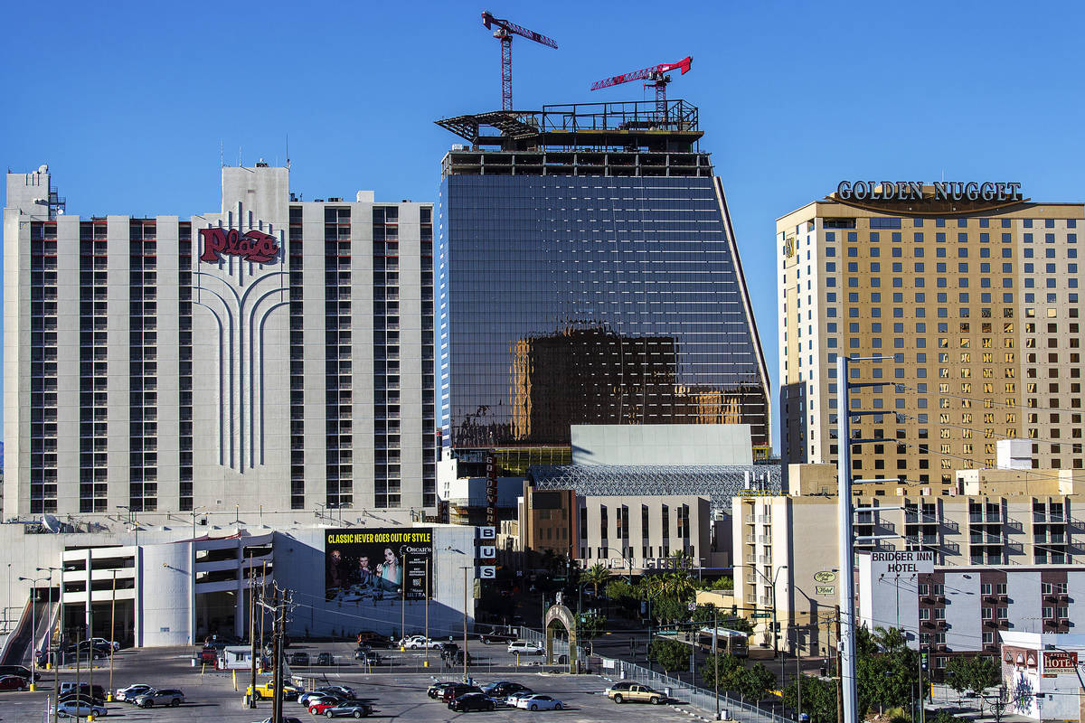 Construction continues on Circa resort on Tuesday, June 16, 2020, in Las Vegas. (Benjamin Hager ...