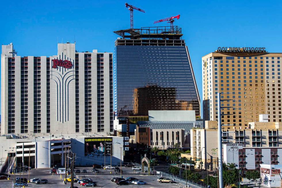 Construction continues on Circa resort on Tuesday, June 16, 2020, in Las Vegas. (Benjamin Hager ...