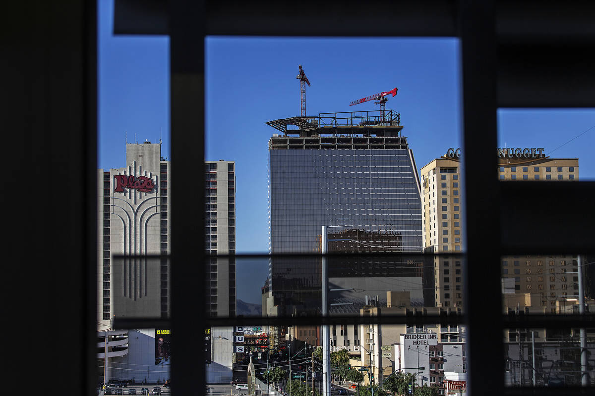 Construction continues on Circa resort on Tuesday, June 16, 2020, in Las Vegas. (Benjamin Hager ...