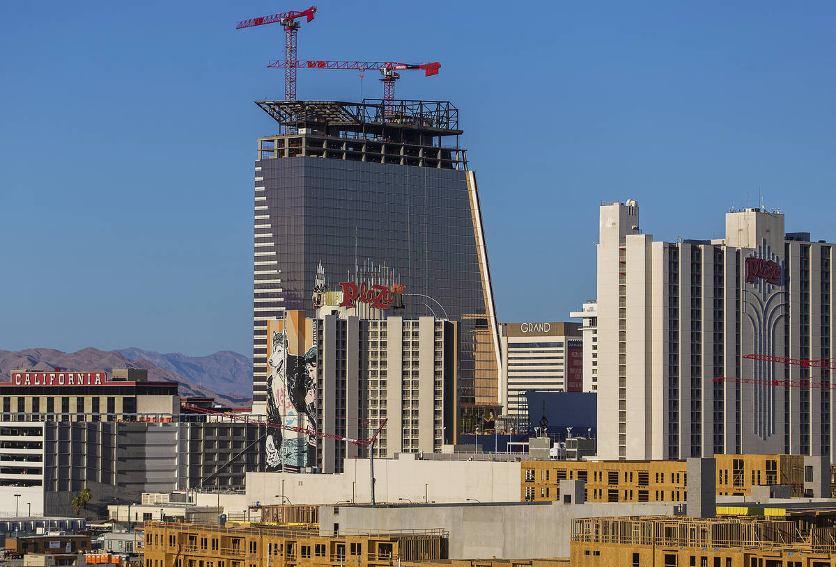 Construction continues on Circa resort on Tuesday, June 16, 2020, in Las Vegas. (Benjamin Hager ...