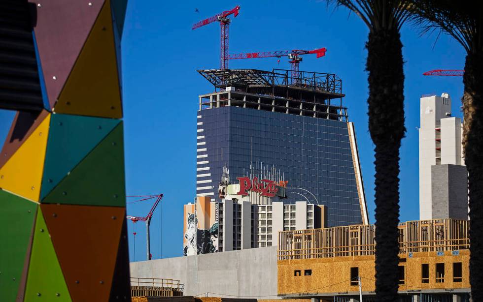 Construction continues on Circa resort on Tuesday, June 16, 2020, in Las Vegas. (Benjamin Hager ...