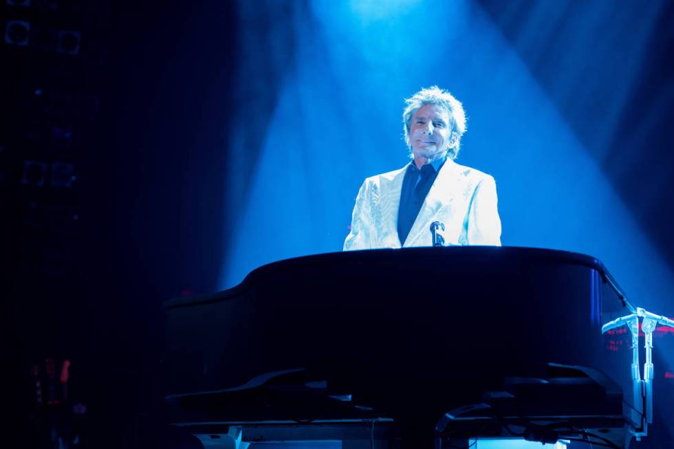 Barry Manilow is shown on Valentine's Day at International Theater at Westgate Las Vegas as he ...