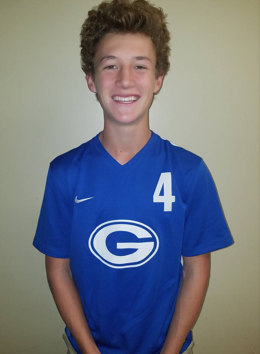 Bishop Gorman's Caden Buckley is a member of the Las Vegas Review-Journal's all-state boys socc ...