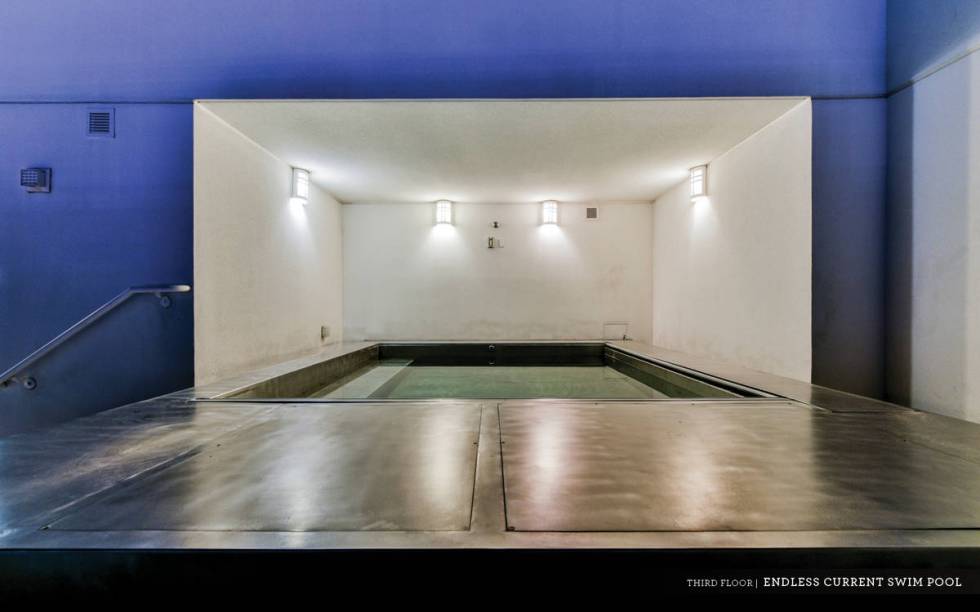 Ivan Sher Group On the penthouse's private rooftop is a swim-against, or "endless pool," essent ...