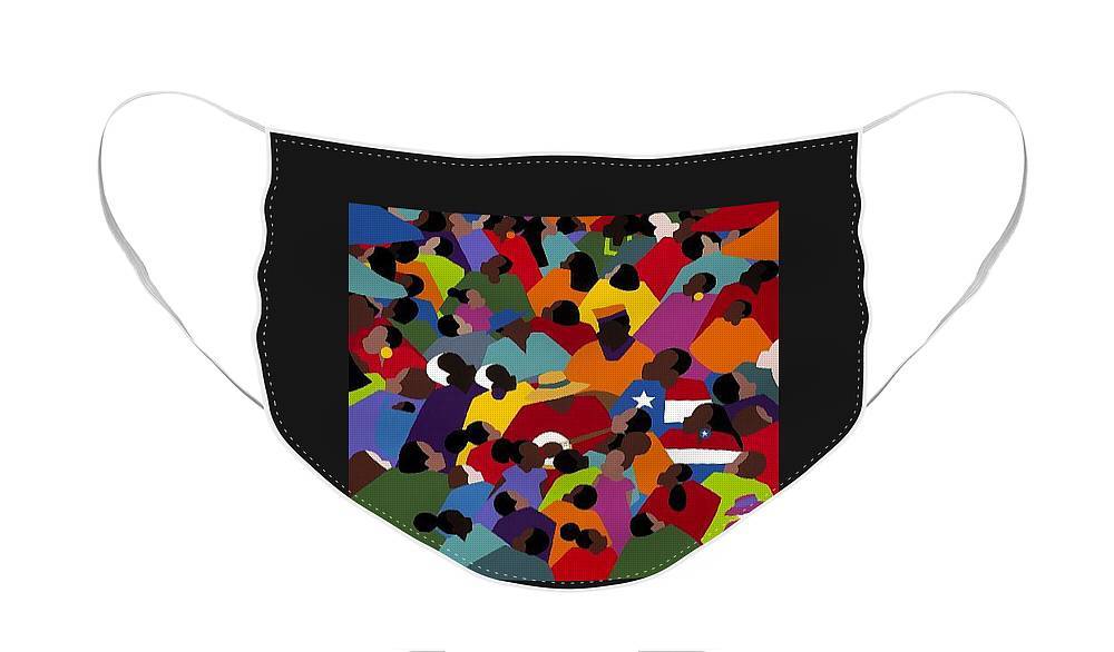 "Juneteenth" face mask designed by Synthia Saint James