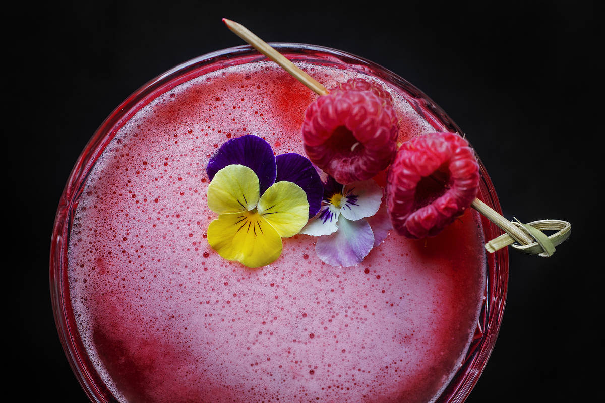 The Eden is made with Malfy con limone gin, raspberry, lemon and egg white at The Garden, a new ...