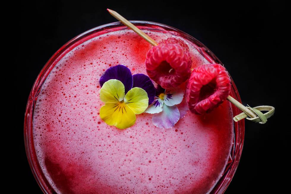 The Eden is made with Malfy con limone gin, raspberry, lemon and egg white at The Garden, a new ...