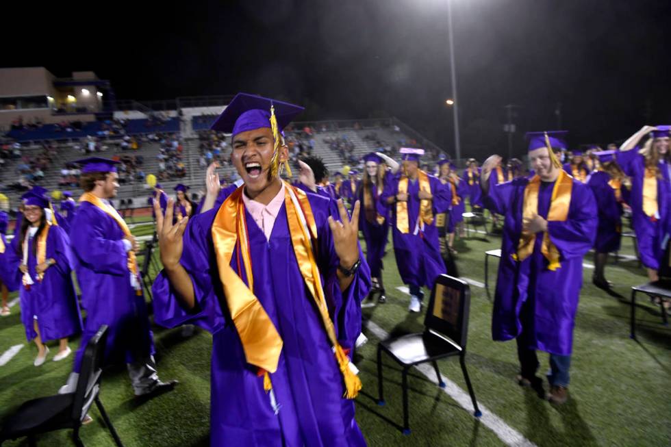 Wylie High School senior Christian Merced expresses his feelings after graduation was halted m ...