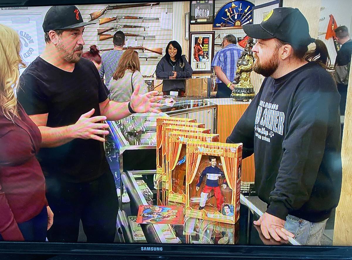 A screen shot of Joey Fatone during his appearance on "Pawn Stars," which premiered Monday nigh ...