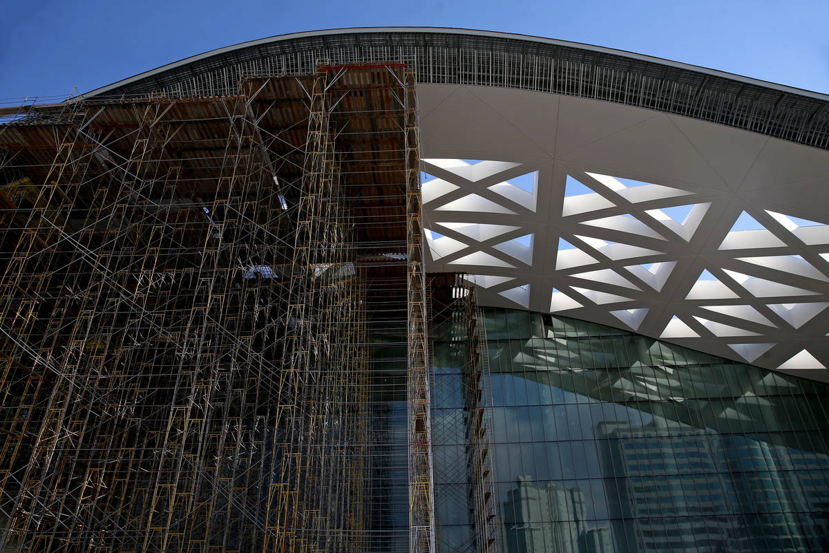 The Las Vegas Convention Center expansion project in Las Vegas, Thursday, June 25, 2020. (Erik ...