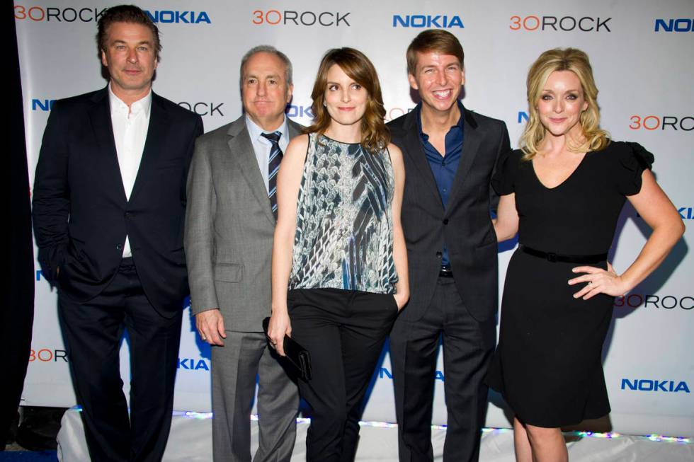 FILE - In this Dec. 20, 2012 file photo, Alec Baldwin, from left, Lorne Michaels, Tina Fey, Jac ...