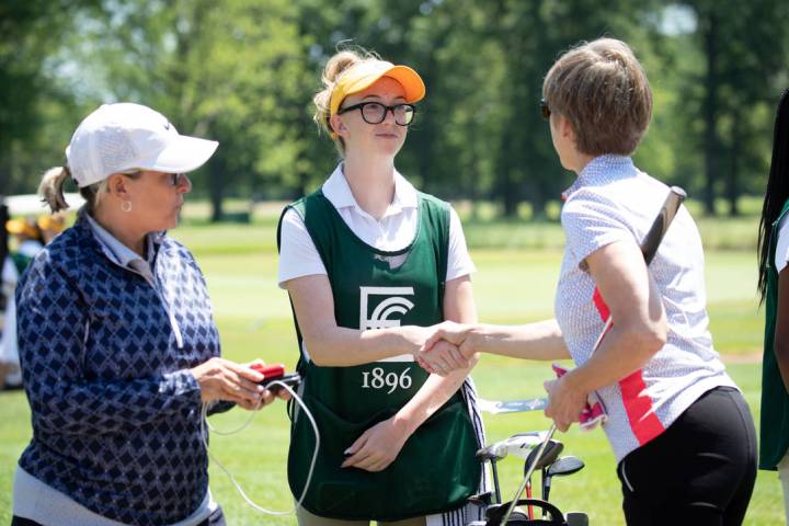 Reality Welch caddying Credit: Charles Cherney Photography