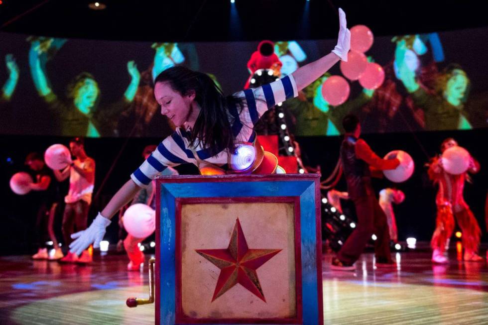 Rehearsal for "The Beatles Love" by Cirque du Soleil on Feb. 6, 2016, at The Mirage. ...