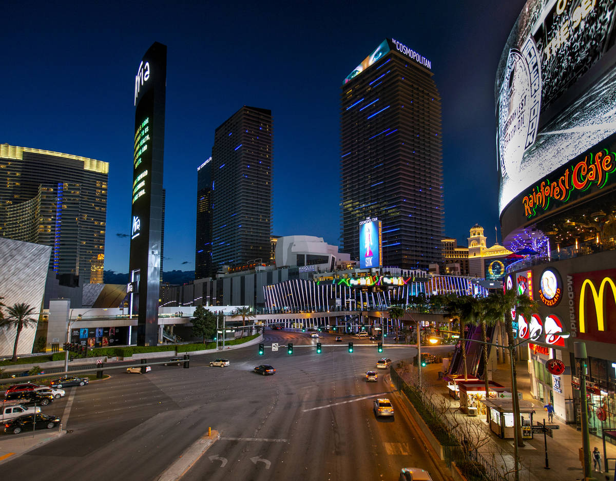 The Cosmopolitan of Las Vegas on Tuesday, March 16, 2020 in Las Vegas. (L.E. Baskow/Las Vegas ...