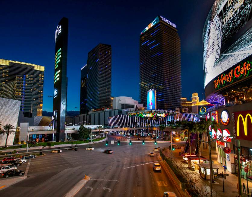 The Cosmopolitan of Las Vegas on Tuesday, March 16, 2020 in Las Vegas. (L.E. Baskow/Las Vegas ...