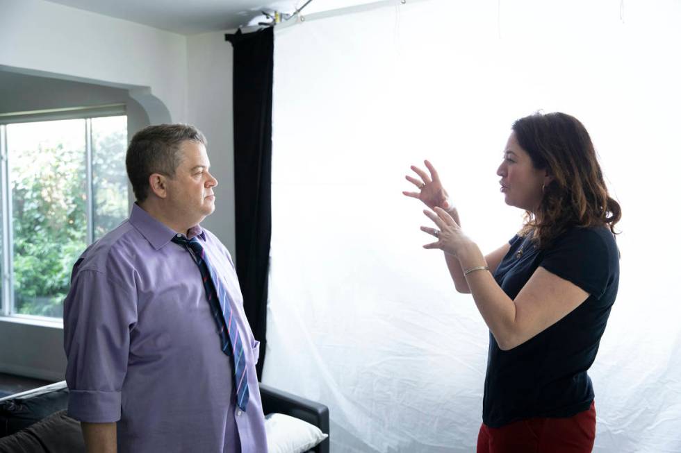 Patton Oswalt and director Liz Garbus from HBO's "I'll Be Gone In The Dark." (HBO)