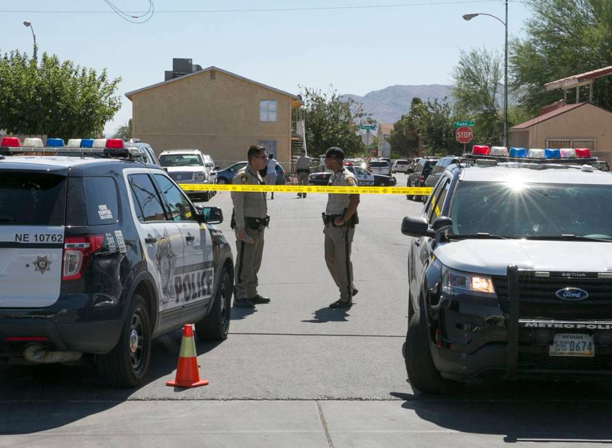 The Metropolitan Police Department investigates a barricade situation after a domestic violence ...