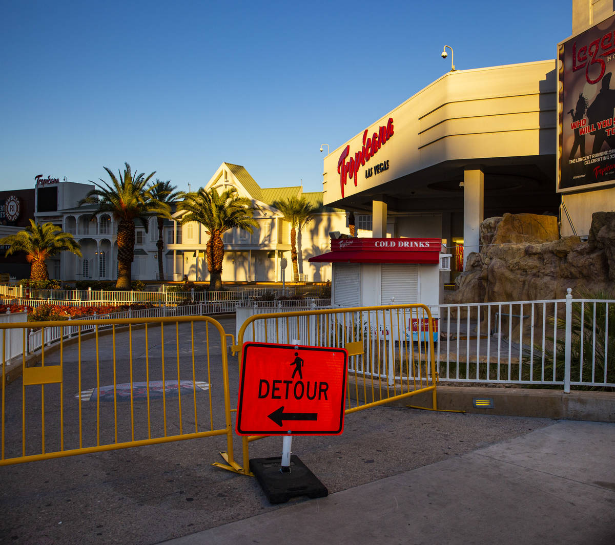 A view of the Tropicana Las Vegas, which remains closed despite casino reopenings across the st ...