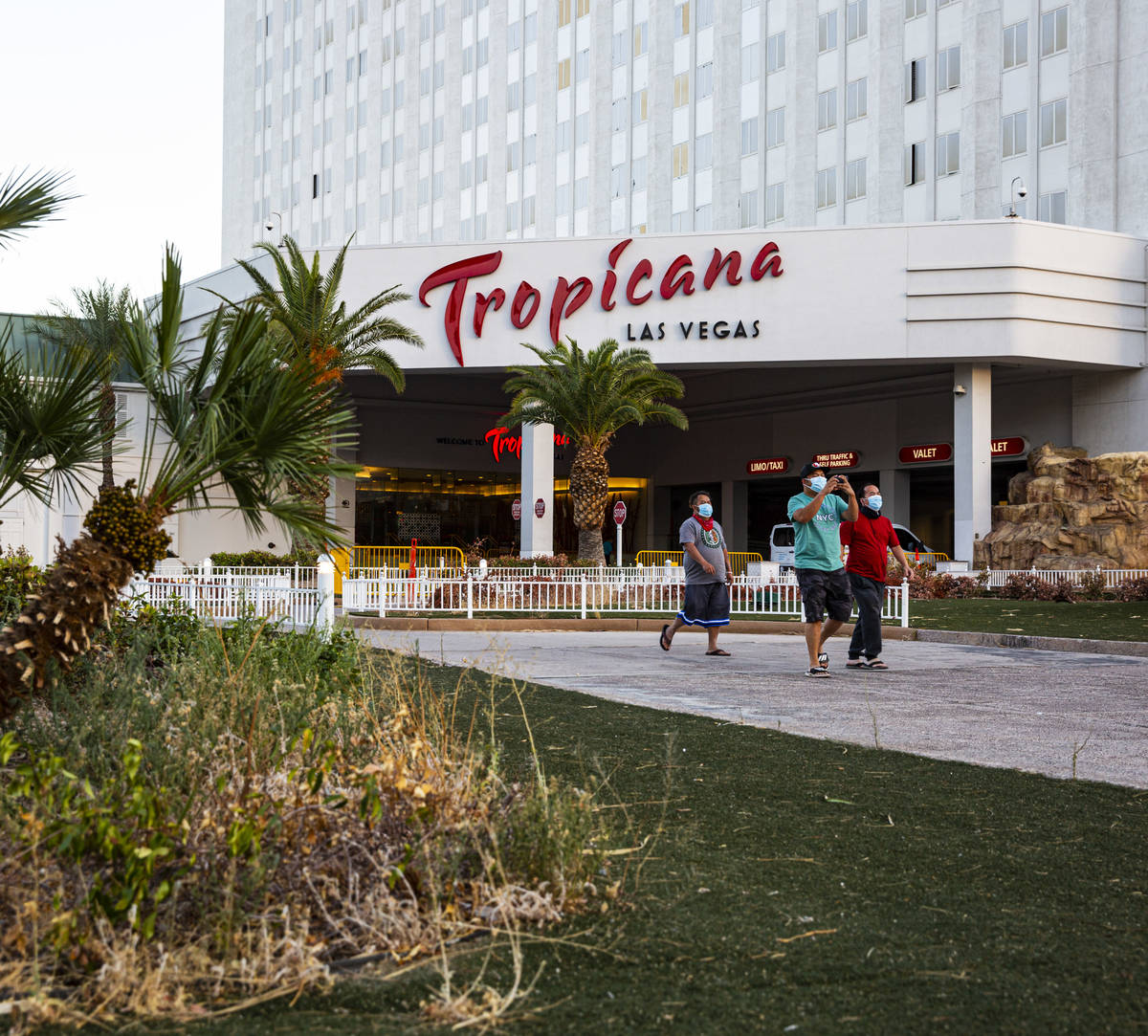 A view of the Tropicana Las Vegas, which remains closed despite casino reopenings across the st ...