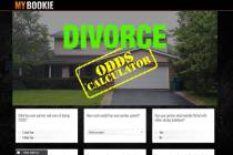 MyBookie's Divorce Odds Calculator offers betting lines on users' chances of getting a divorce, ...