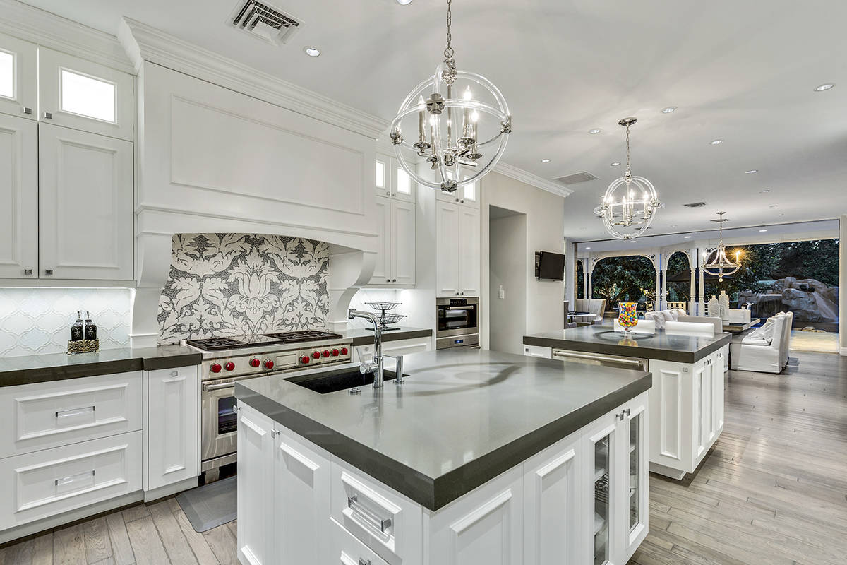 The kitchen in the Queensridge mansion. (Tom Love Group)