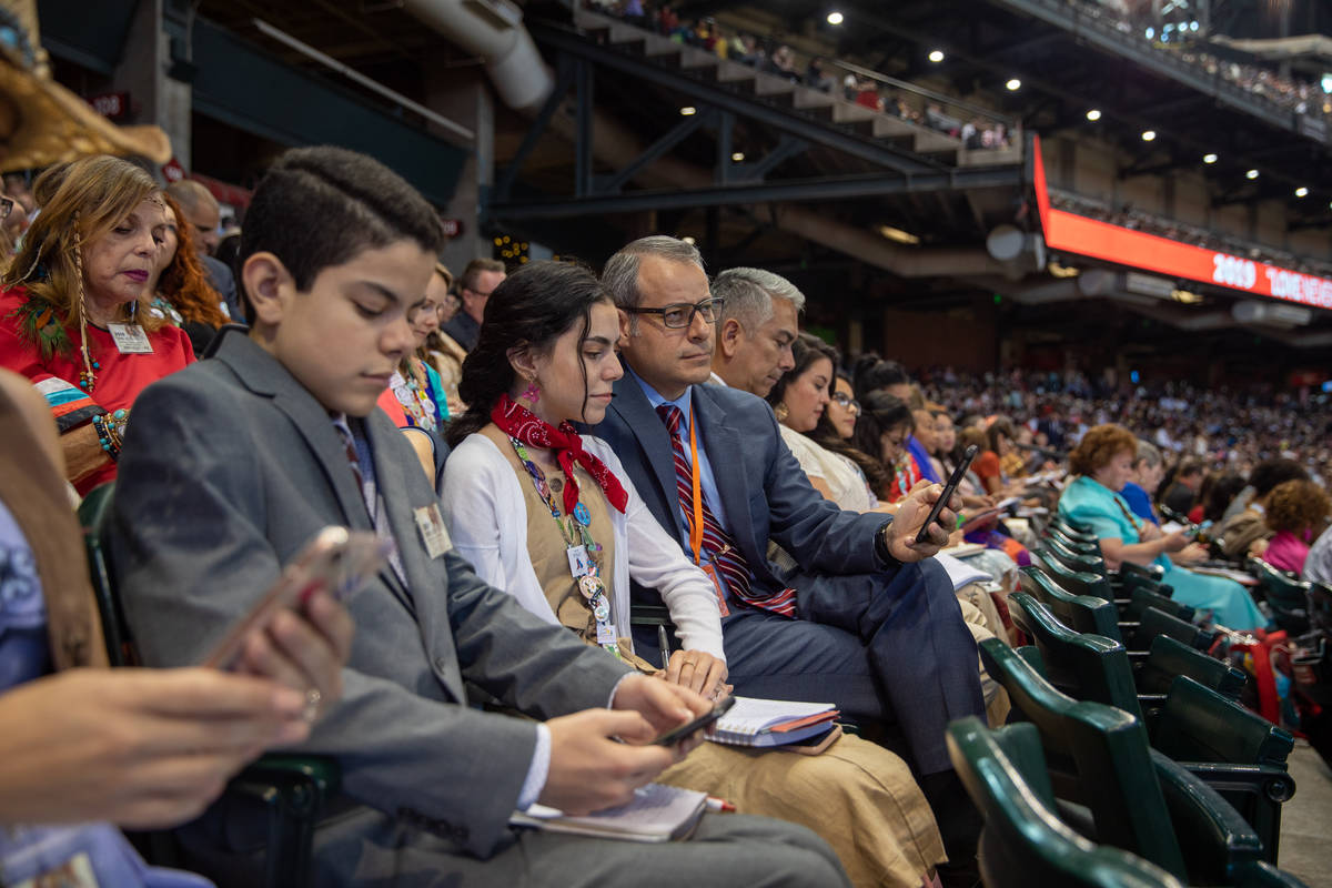 Jehovah's Witnesses attend a 2019 convention in Phoenix. (Courtesy Jehovah's Witnesses)