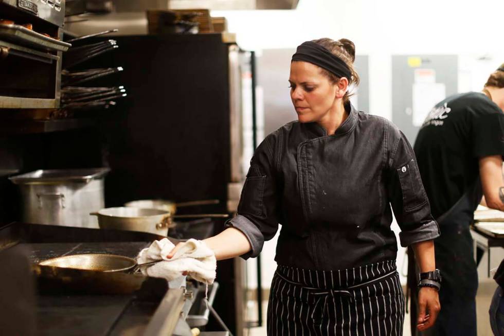 Gina Marinelli, shown here at The Kitchen at Atomic in April, used a pop-up New Year’s Eve di ...