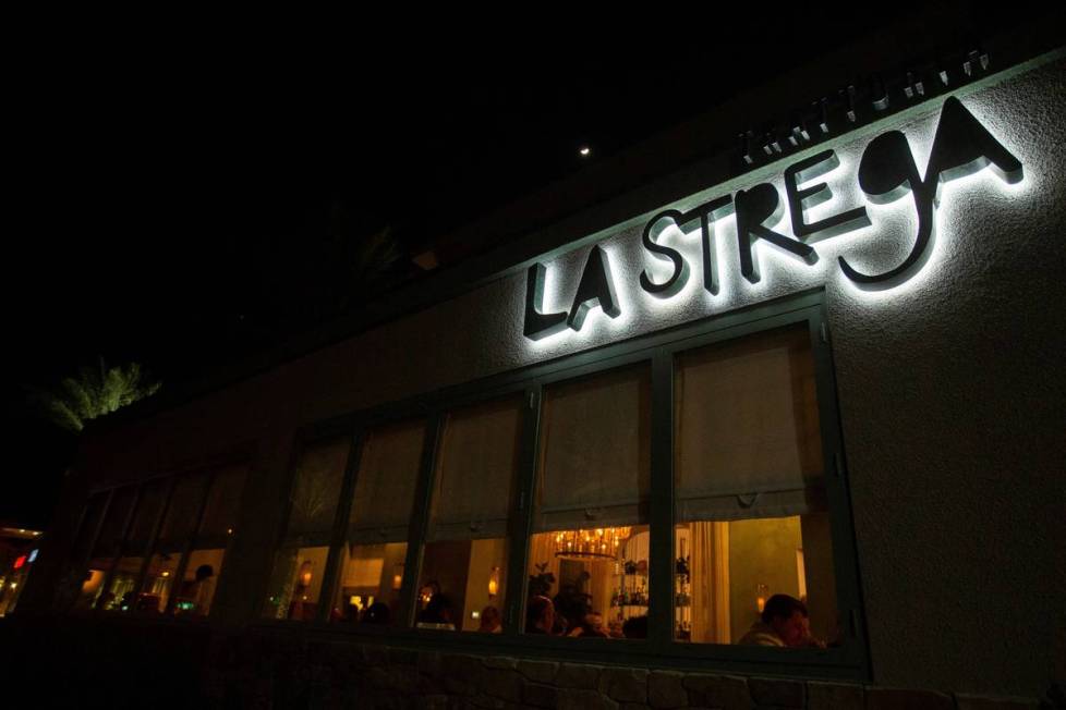 The exterior of La Strega on Friday, Jan. 31, 2020, in Las Vegas. (Benjamin Hager/Las Vegas Rev ...