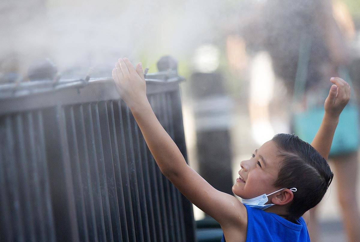 The high temperature in Las Vegas will be about 106 on Wednesday, July 15, 2020, according to t ...