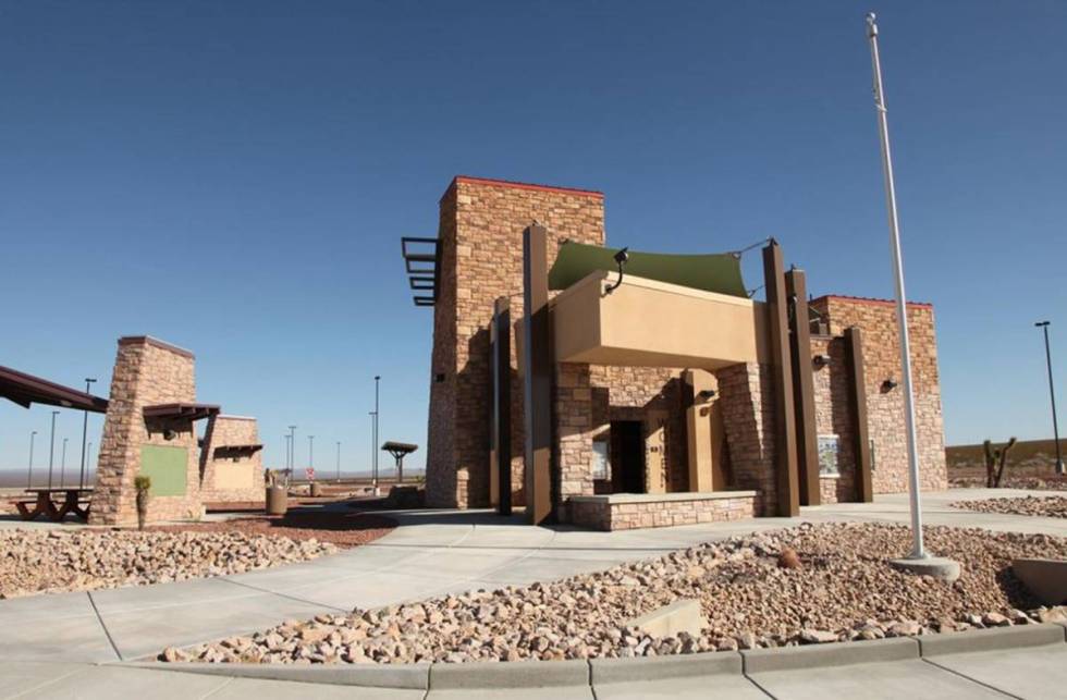 The Southern Nevada Visitors Center rest area along U.S. Highway 95, about 17 miles south of Se ...