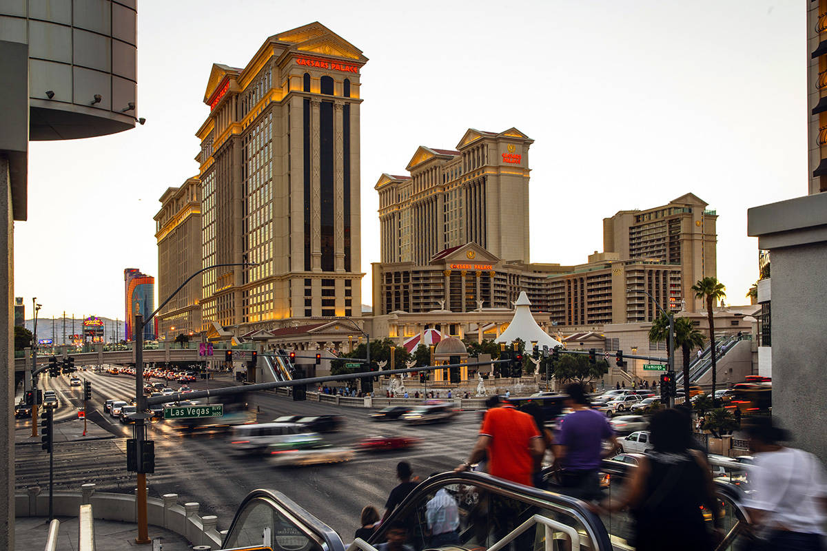 Caesars Palace in Las Vegas. A casino juggernaut was formed on June 24, 2020 when Eldorado Reso ...