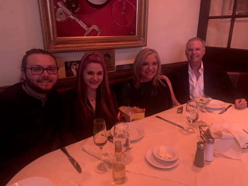 The Fonfa family, in a final family photo at Piero's Italian restaurant on Feb. 7, 2020. From l ...