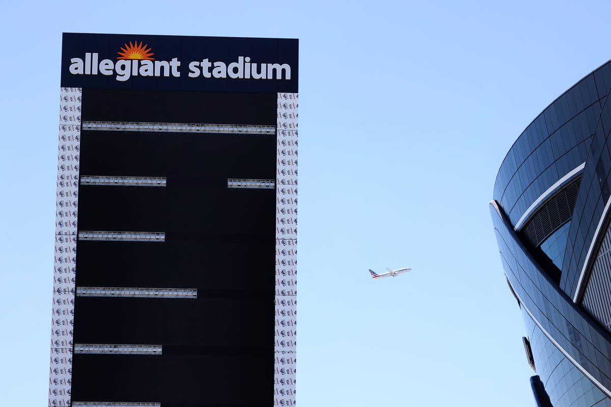 The Raiders Allegiant Stadium in Las Vegas, Saturday, July 18, 2020. (Erik Verduzco / Las Vegas ...