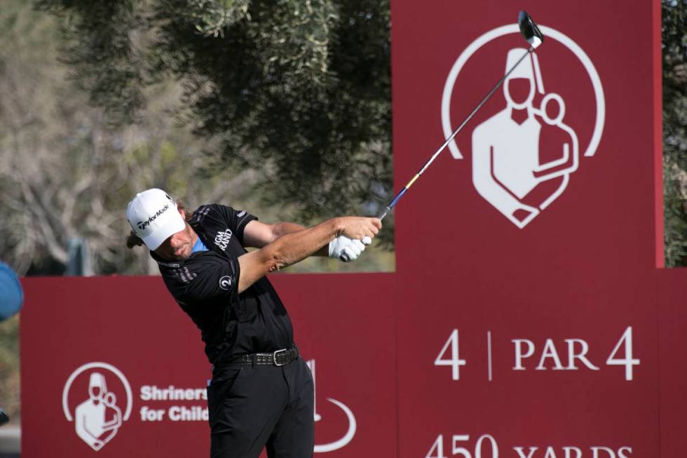 Alex Cejka of Germany plays his shot from the fourth tee during the second round of the Shriner ...