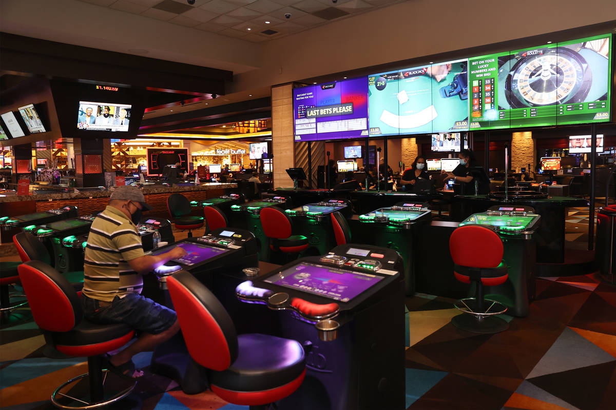 Newly installed electronic games at Palace Station Casino in Las Vegas, Friday, July 24, 2020. ...