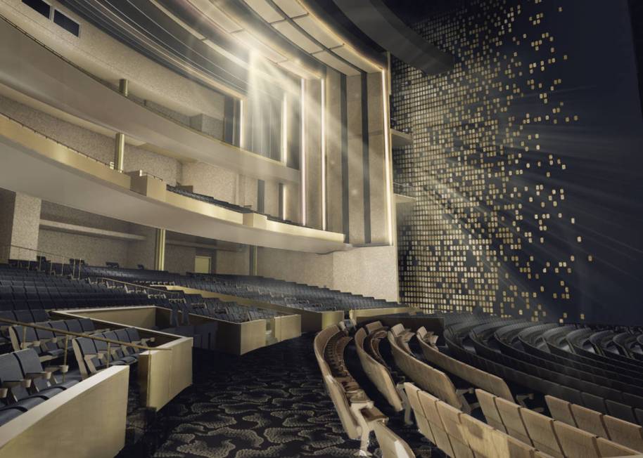 A rendering of The Theatre at Resorts World, set to open in the summer of 2021. (Scéno Plus)