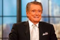 Regis Philbin appears on his farewell episode of "Live! with Regis and Kelly", in New York, Nov ...